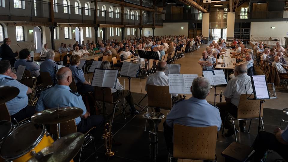 di Aal Séerei war gutt besaat an d´Musikante warden op hieren Asatz