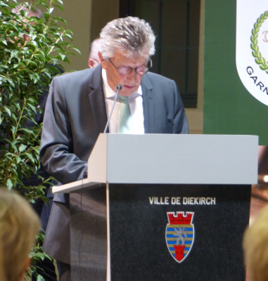 Nico Castermans, Präsident vun der Garnisounsmusek . . . . . . (photo vum Chr. Parmentier)