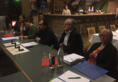 de Comité fir d´Joer 2022: Joke de Kroon, Elke Grün, Sven Hemmen, Bim Diederich a Margot Bühlmann - de Gast Goerend huet d´Foto gemaach an de Nico Castermans as och net op der Foto