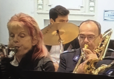 d´Jeanny war extra vu München komm fir eise Concert matzespillen, de José huet wéi ëmer déck Backe gemaach