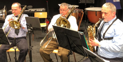 eis Hannermannschaft huet hieren Deel fir d´Réussite vum Concert bäigedroen