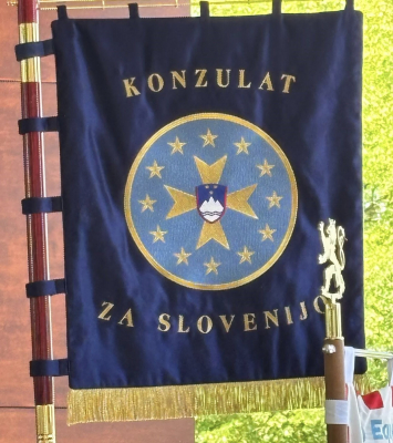 de Fändel vum "Konzulat za Slovenije"